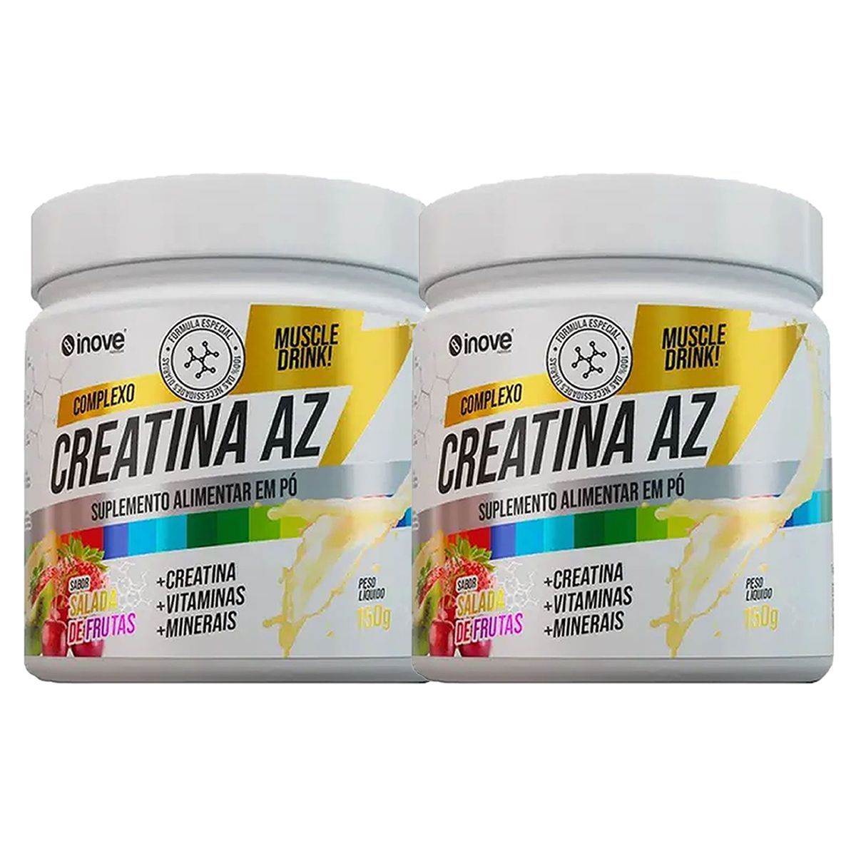 Kit 2X Creatina AZ + Vitaminas - 150g Salada de Frutas -  Inove Nutrition
