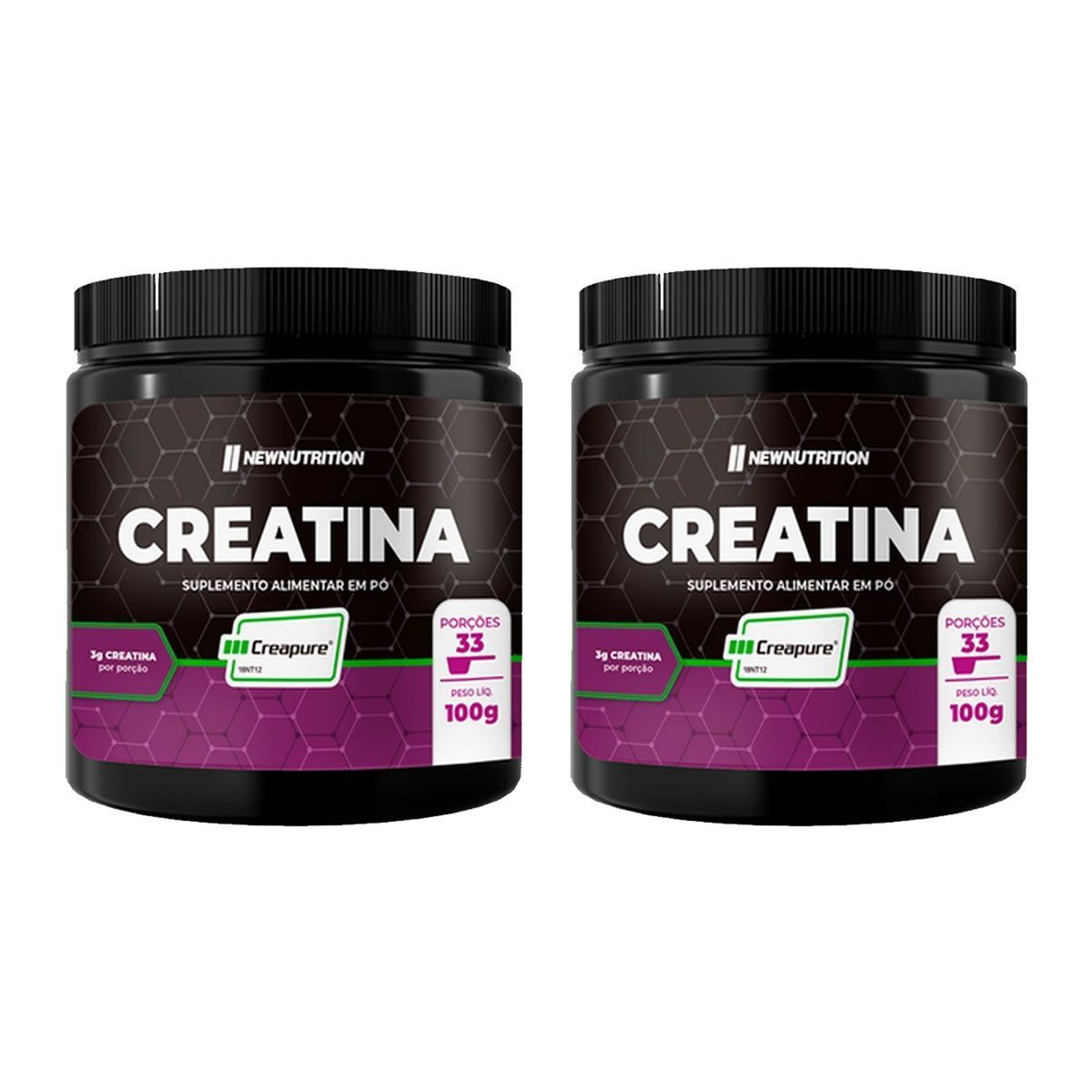 Kit 2X Creatina Creapure - 100g Sem Sabor - NewNutrition