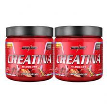 Kit 2X Creatina Hardcore - 350g Morango - Integral M�dica