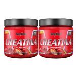 Kit 2X Creatina Hardcore - 350g Morango - Integral M�dica