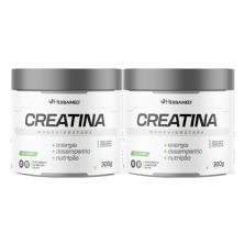 Kit 2X Creatina Monohidratada - 300g Sem Sabor - Herbamed