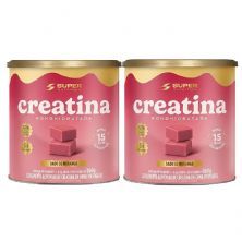 Kit 2X Creatina Monohidratada - 40 Dados 6,5g Caramelo de Morango - Desinch�