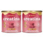 Kit 2X Creatina Monohidratada - 40 Dados 6,5g Caramelo de Morango - Desinch�