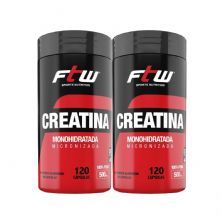 Kit 2X Creatina Monohidratada Micronizada - 120 C�psulas - FTW