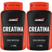 Kit 2X Creatina Monohydrate - 120 C�psulas - New Millen