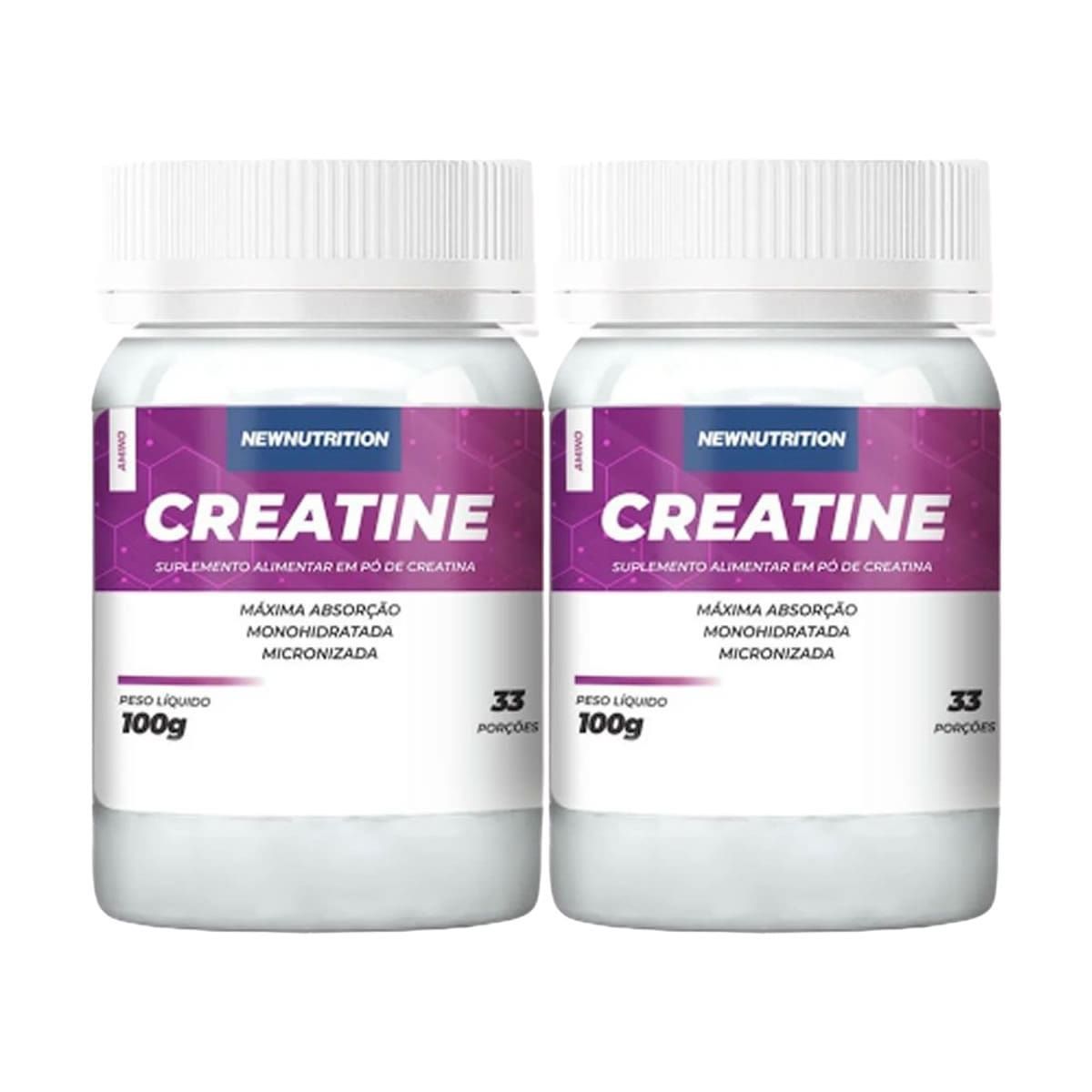 Kit 2X Creatine - 100g Sem Sabor - NewNutrition