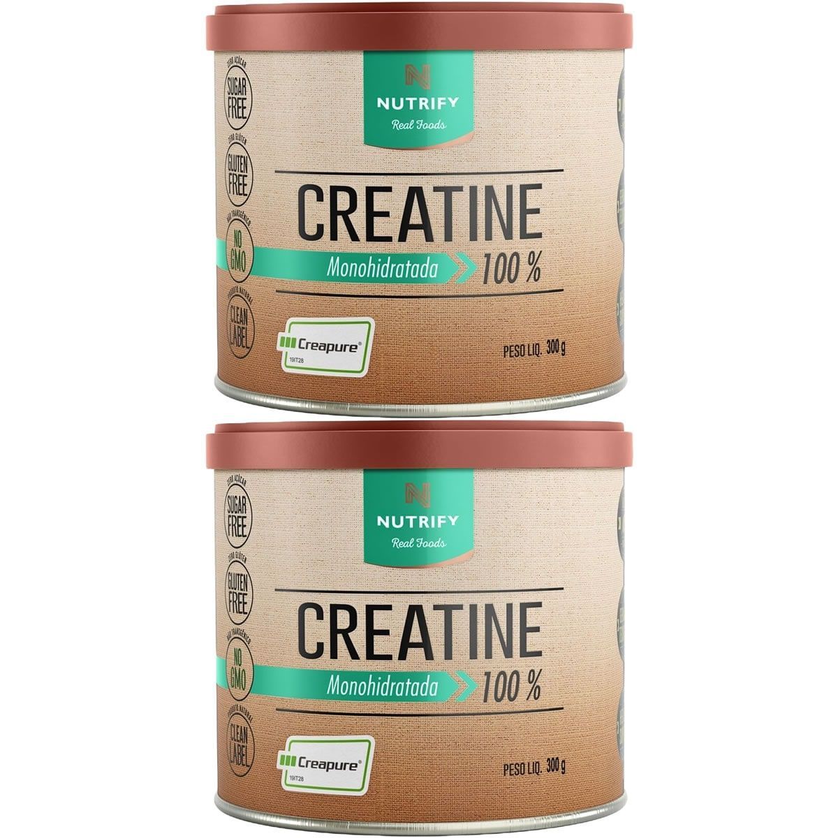 Kit 2X Creatine Creapure - 300g Sem Sabor - Nutrify