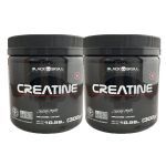 Kit 2X Creatine Monohidratada - 300g Sem Sabor  - Black Skull