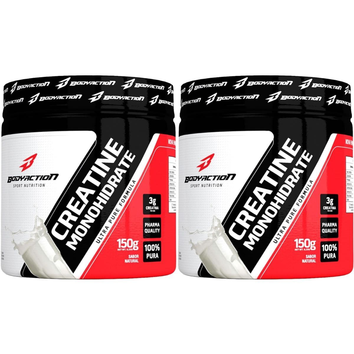 Kit 2X Creatine Monohydrate - 150g - BodyAction