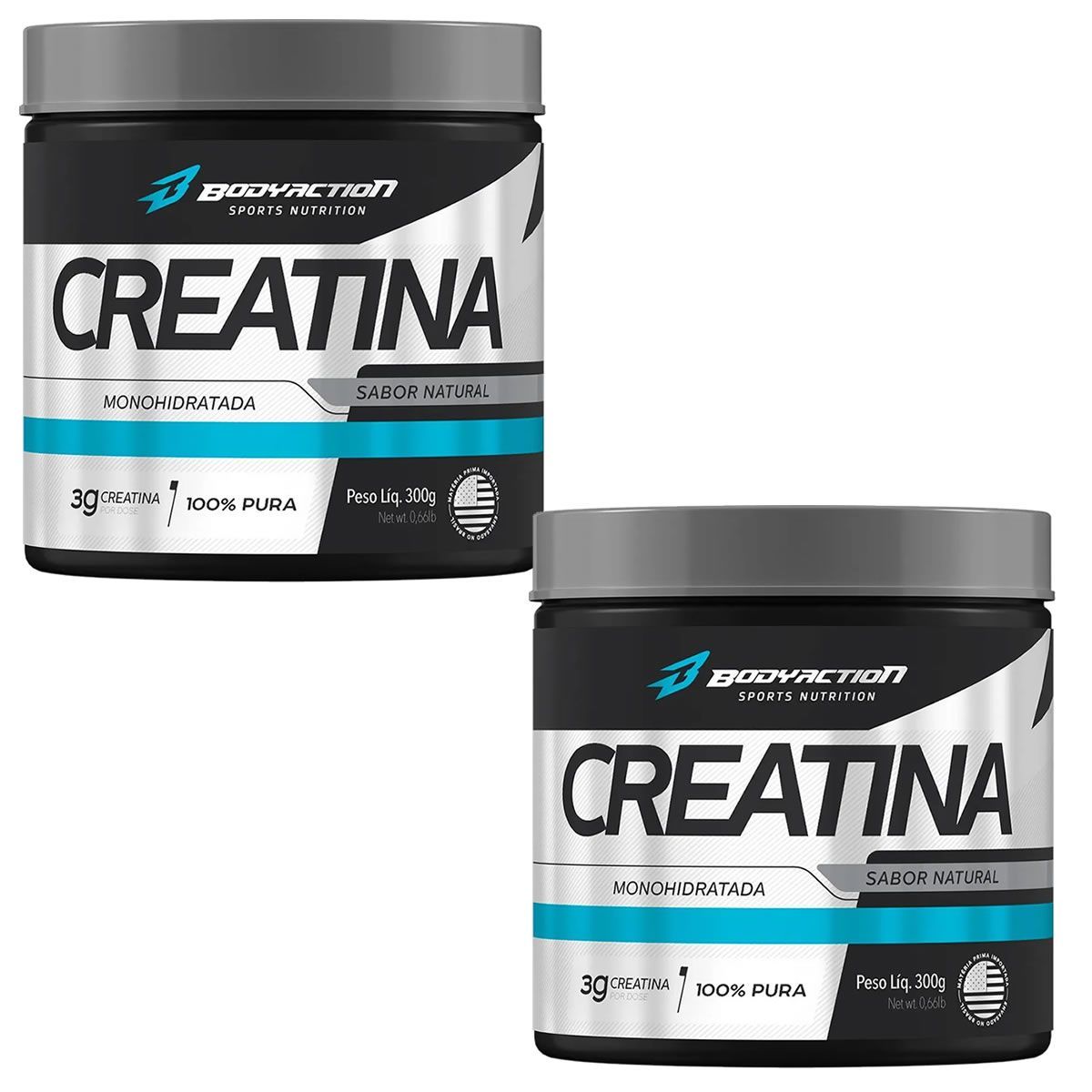 Kit 2X Creatine Monohydrate - 300g - BodyAction