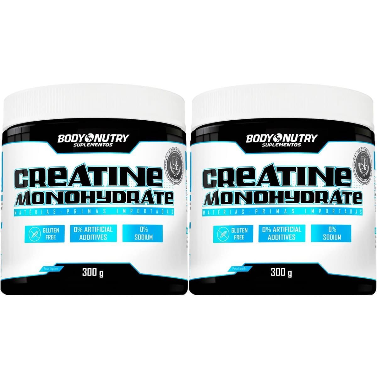 Kit 2X Creatine Monohydrate - 300g Sem Sabor - Body Nutry