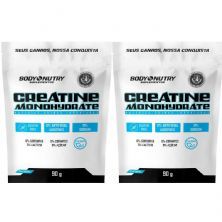 Kit 2X Creatine Monohydrate - 90g Refil Sem Sabor  - Body Nutry