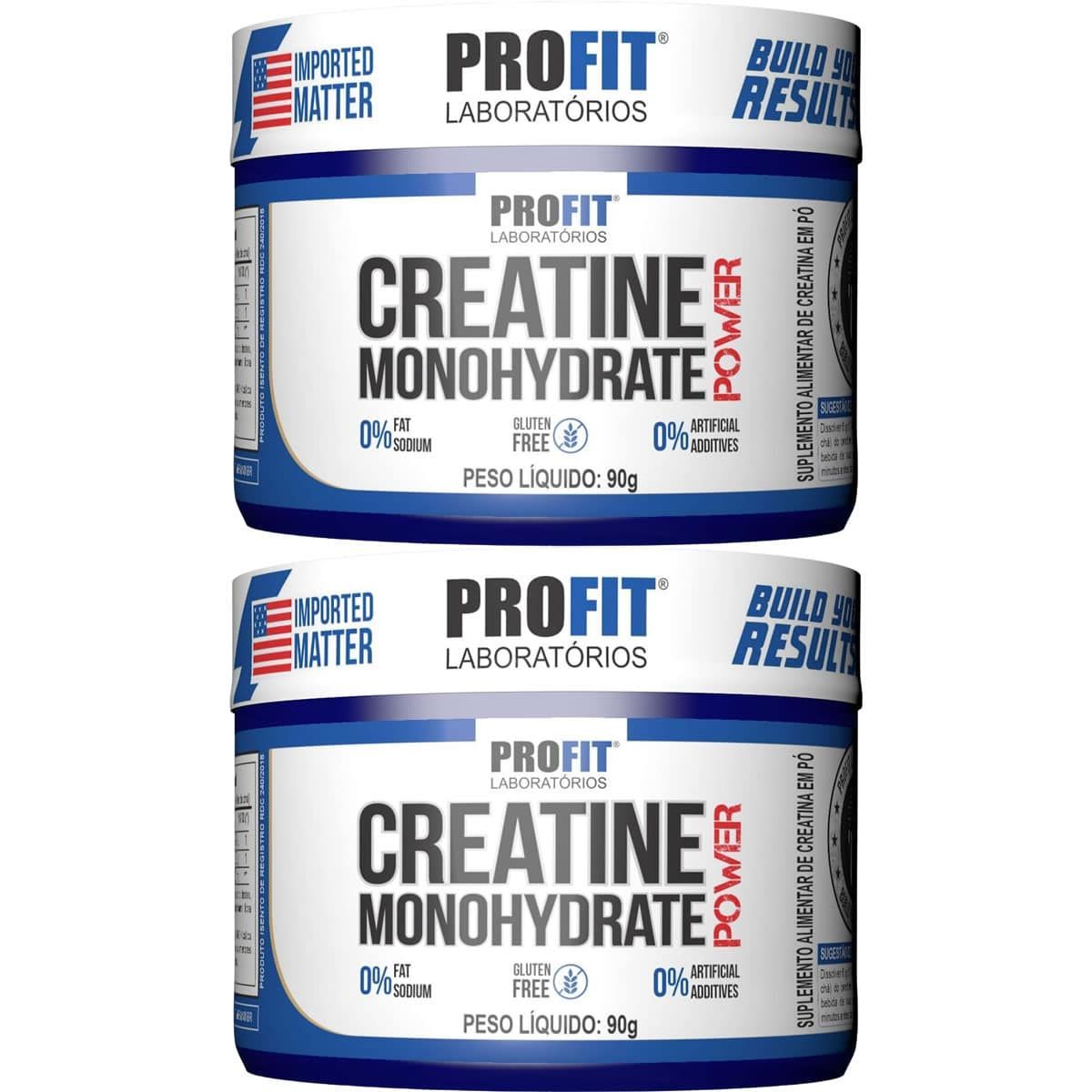 Kit 2X Creatine Monohydrate Power - 90g Sem Sabor - Profit