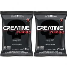 Kit 2X Creatine Turbo - 1000g Refil Sem Sabor - BlackSkull