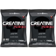 Kit 2X Creatine Turbo - 500g Refil Sem Sabor - BlackSkull
