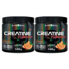 Kit 2X Creatine Turbo Monohidratada - 150g Laranja - Black Skull
