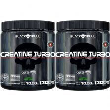 Kit 2X Creatine Turbo Monohidratada - 300g Lim�o - Black Skull
