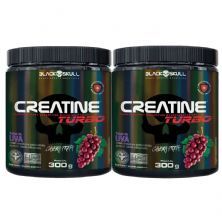 Kit 2X Creatine Turbo Monohidratada - 300g Uva - Black Skull