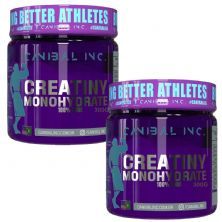 Kit 2X Creatiny Monohydrate - 300g Sem Sabor - Canibal