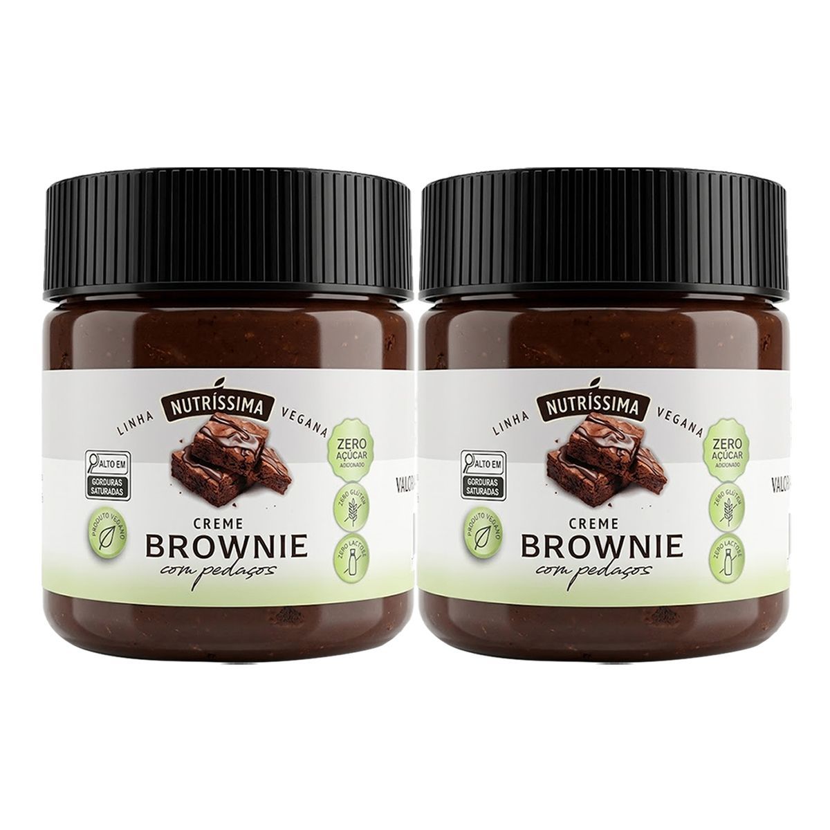 Kit 2X Creme Brownie em Peda�os - 150g - Nutrissima