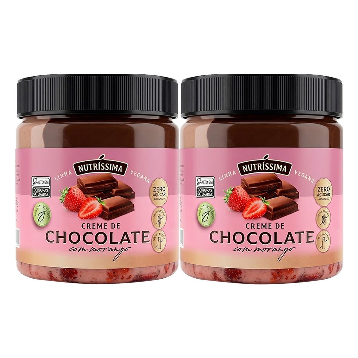 Kit 2X Creme Chocolate com Morango - 450g - Nutr�ssima