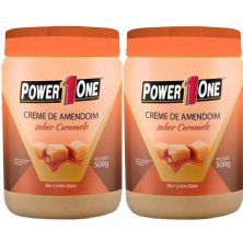 Kit 2X Creme de Amendoim - 500g Caramelo - Power One