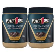 Kit 2X Creme de Amendoim - 500g Chocolate 50% - Power One