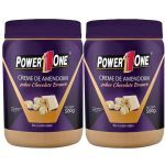 Kit 2X Creme de Amendoim - 500g  Chocolate Branco - Power One