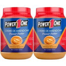 Kit 2X Creme de Amendoim - 500g Peanut Butter - Power One