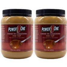 Kit 2X Creme de Amendoim com Caf� - 1005g - Power One