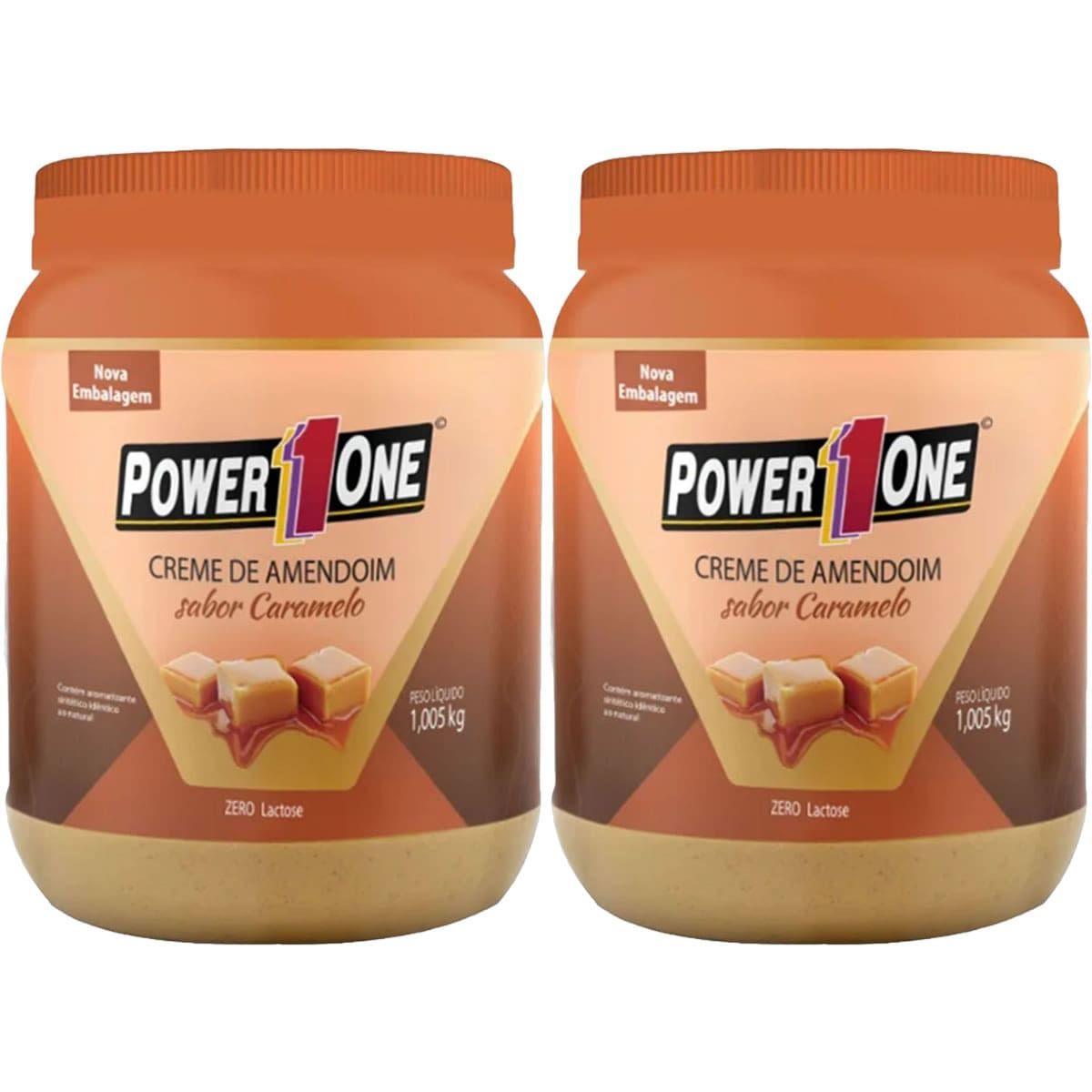 Kit 2X Creme de Amendoim com Caramelo - 1.005g - Power One