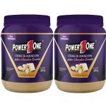 Kit 2X Creme de Amendoim com Chocolate Branco - 1005g - Power One