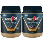 Kit 2X Creme de Amendoim com Peda�os de Chocolate - 1005g - Power One