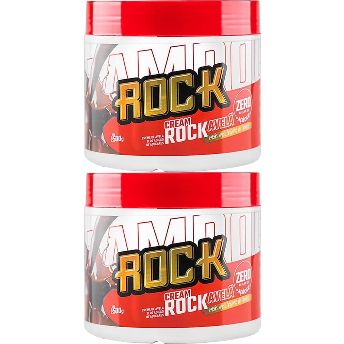 Kit 2X Creme de Amendoim Zero A��car  - 500g Avel� - Rock Peanut