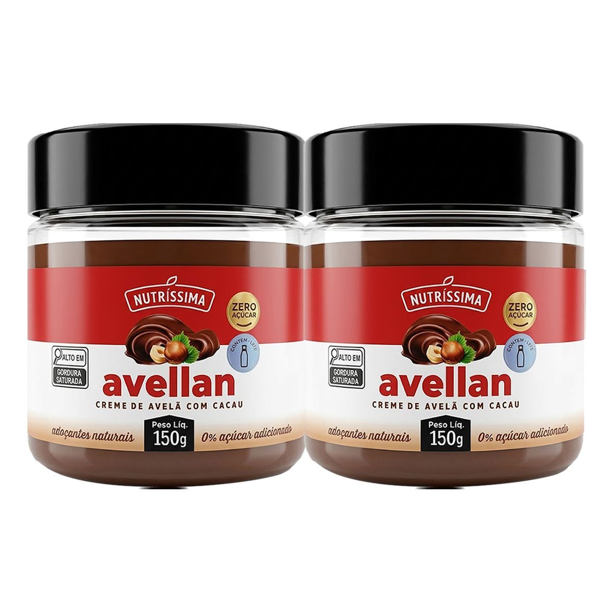Kit 2X Creme de Avel� Com Cacau - 150g - Nutr�ssima