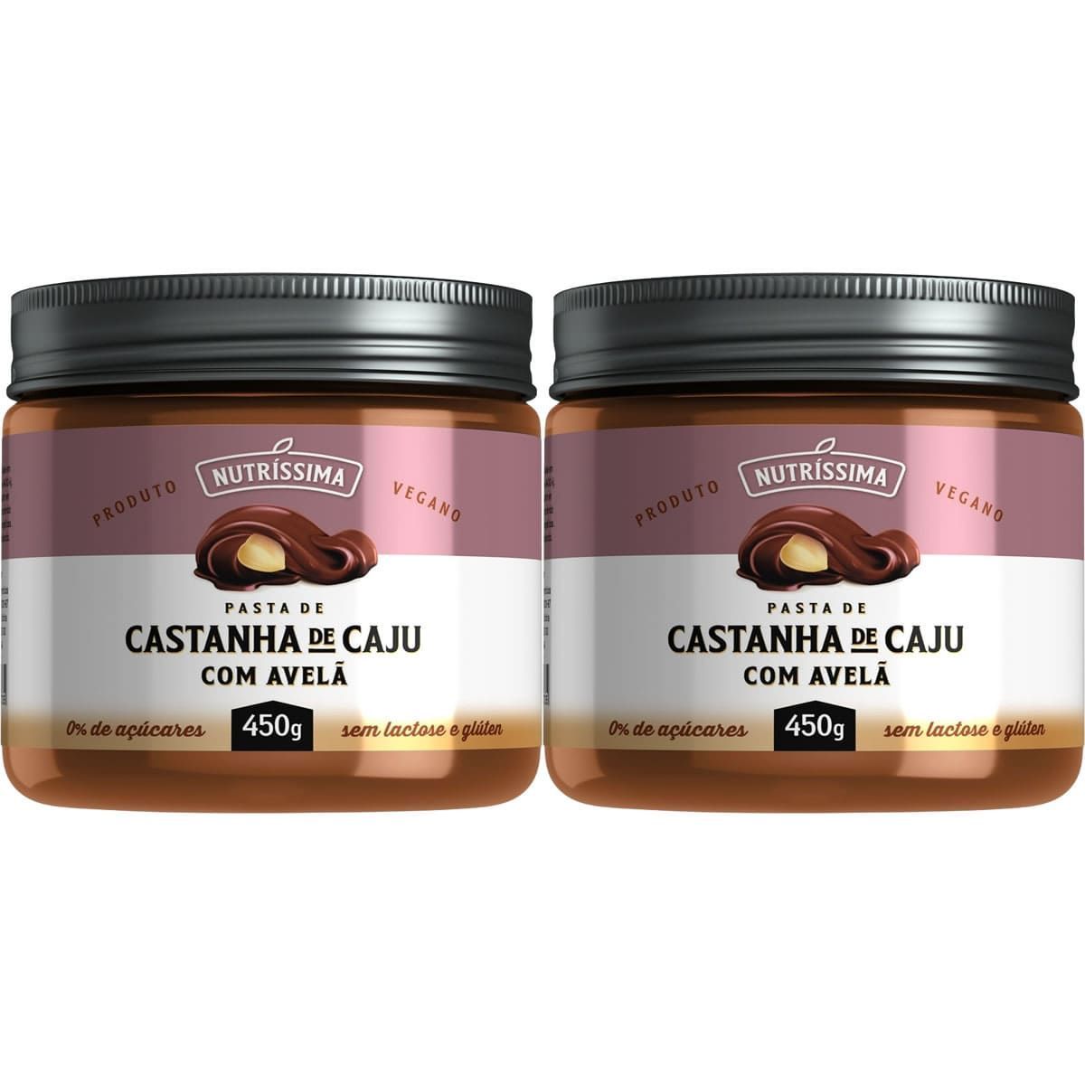 Kit 2X Creme de Castanha de Caju Com Avel� - 450g - Nutrissima