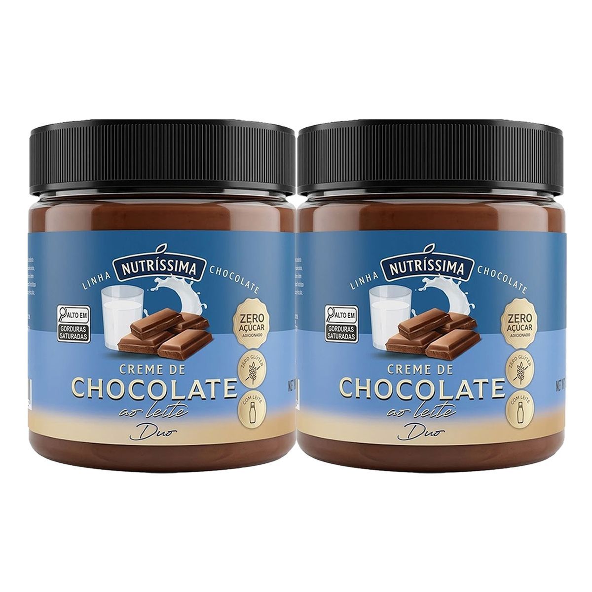Kit 2X Creme de Chocolate ao Leite - 450g - Nutr�ssima