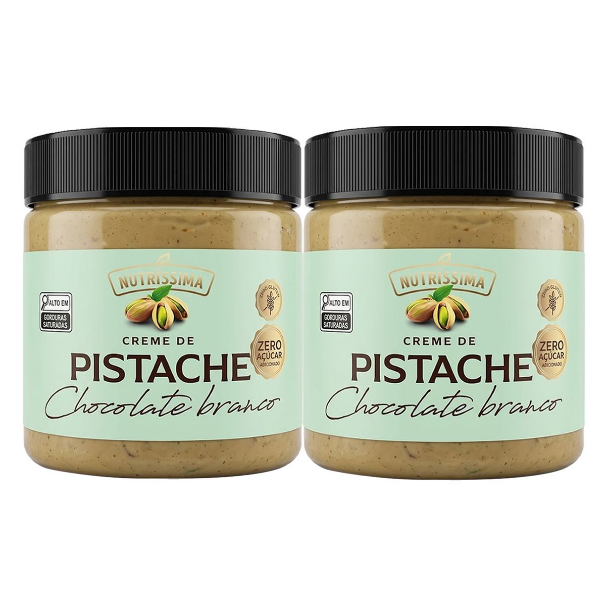 Kit 2X Creme de Pistache Com Chocolate Branco - 450g - Nutr�ssima
