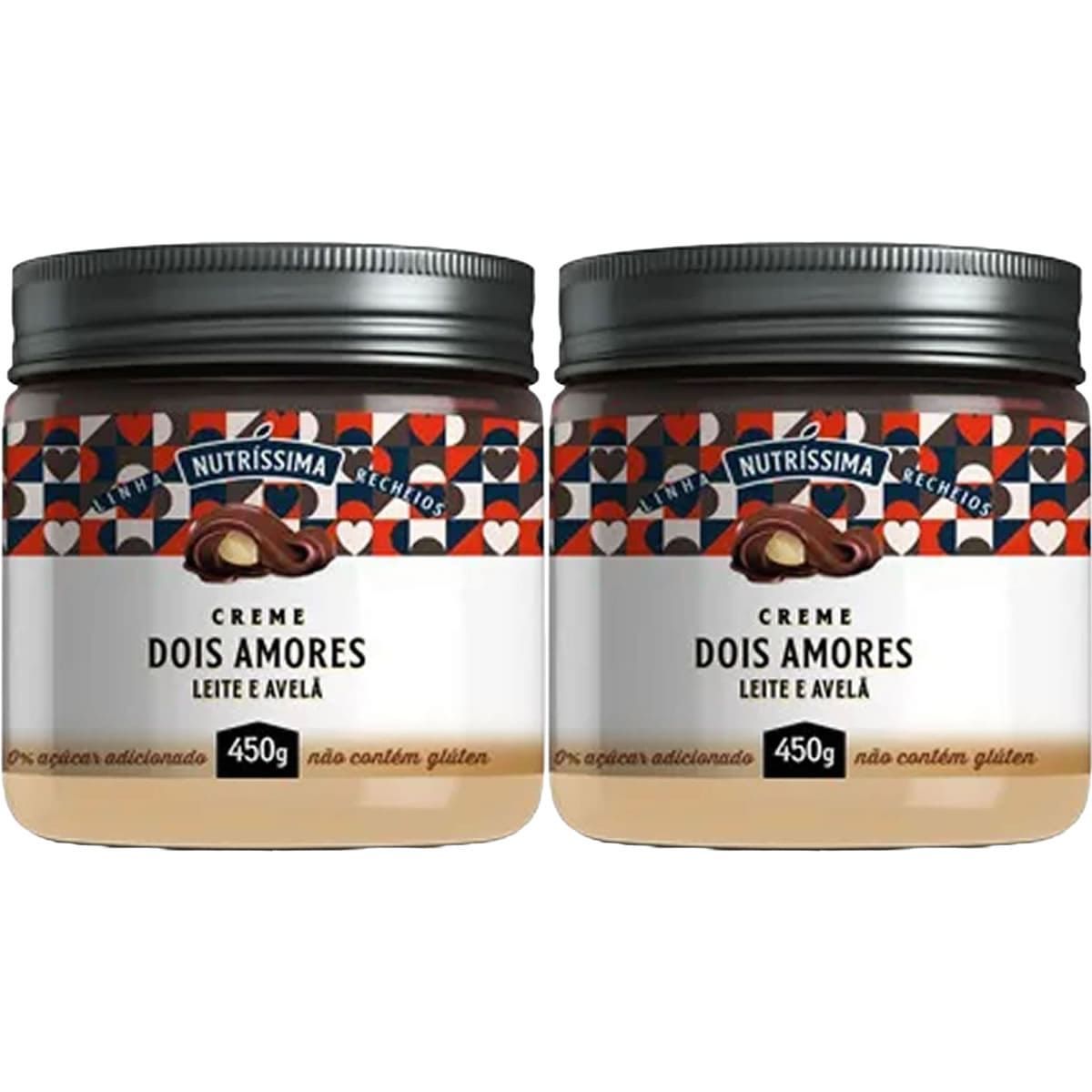 Kit 2X Creme Dois Amores - 450g Leite e Avel� -  Nutrissima