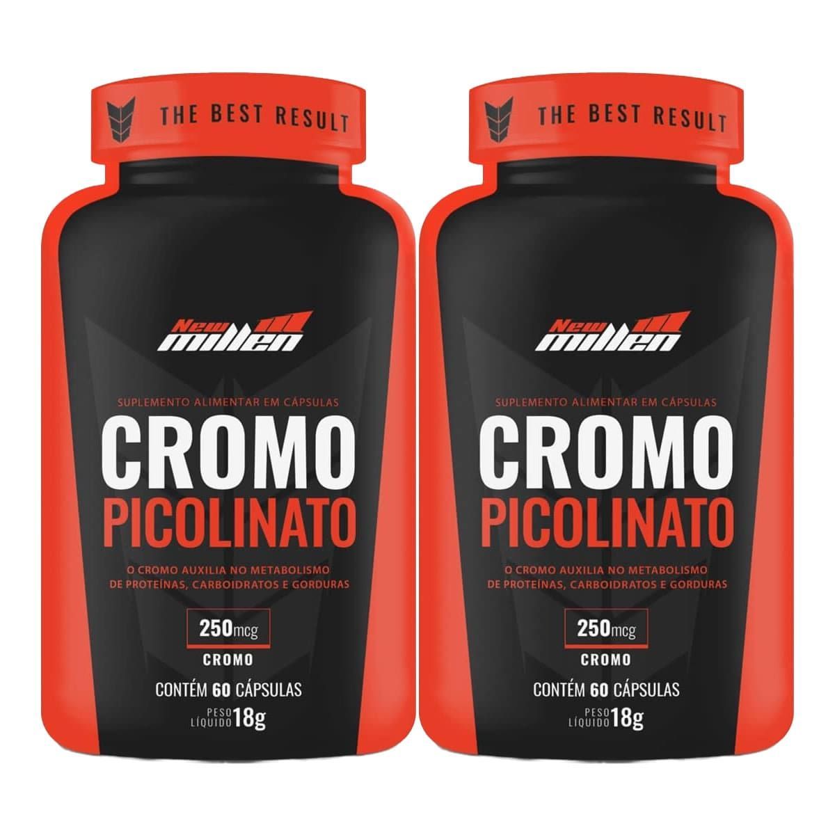 Kit 2X Cromo Picolinato - 60 C�psulas - New Millen
