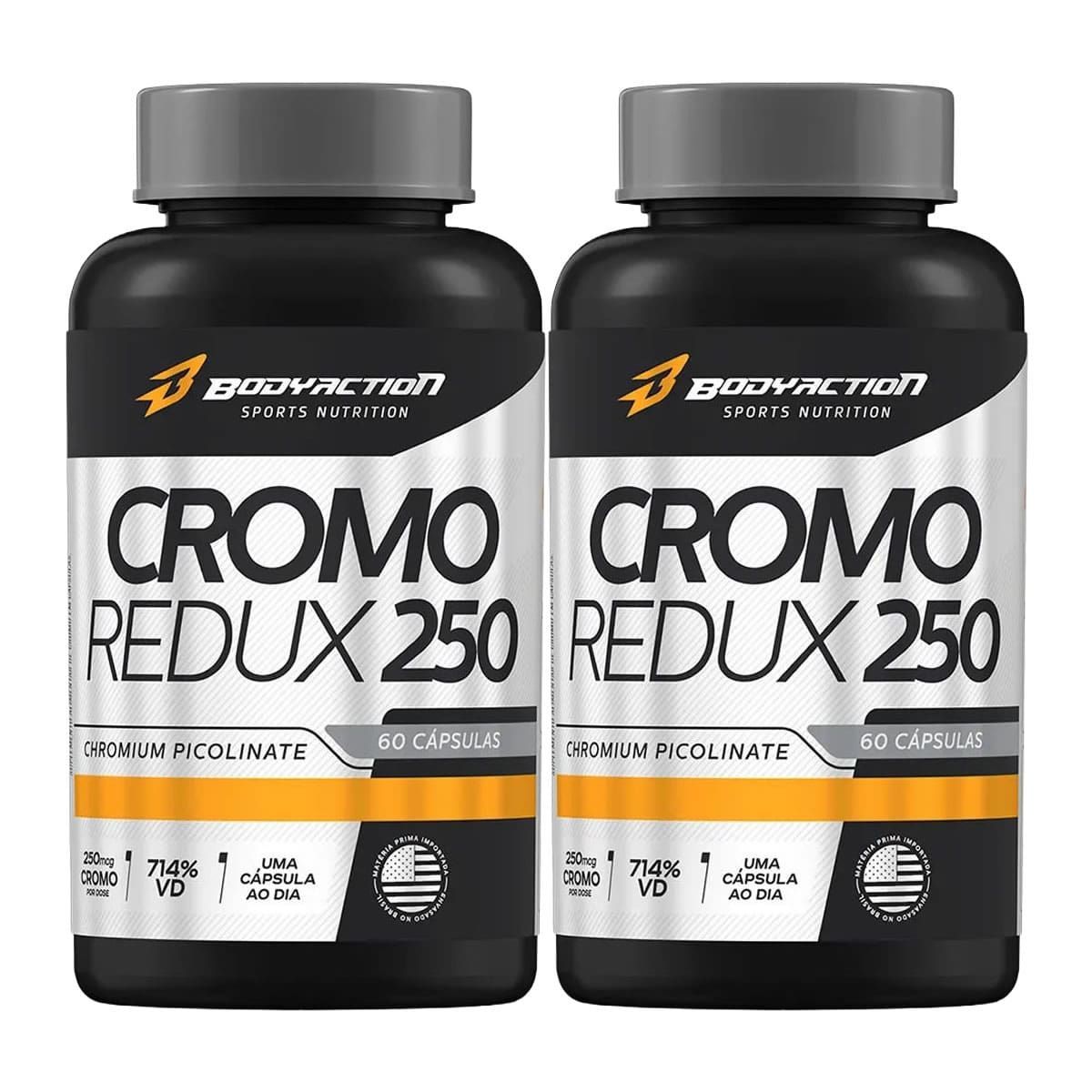 Kit 2X Cromo Redux 250 - 60 C�psulas - BodyAction