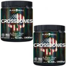 Kit 2X Crossbones - 300g Flame Rusty Apricot - Black Skull