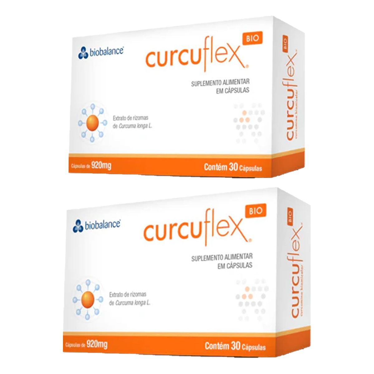 Kit 2X Curcuflex - 30 C�psulas 920mg - Biobalance