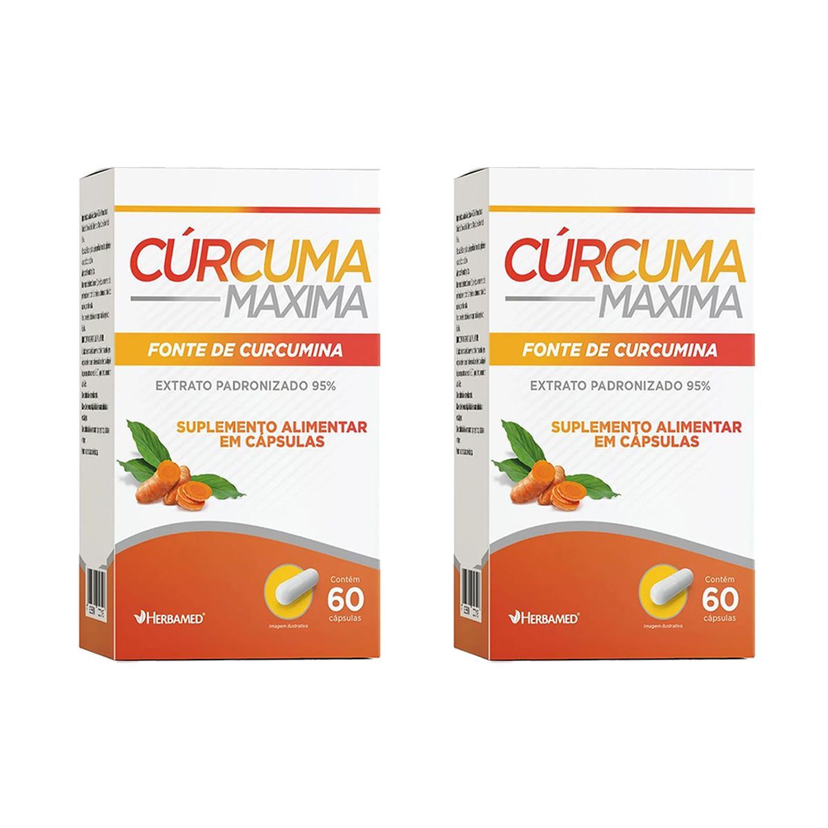 Kit 2X C�rcuma Maxima - 60 C�psulas - Herbamed