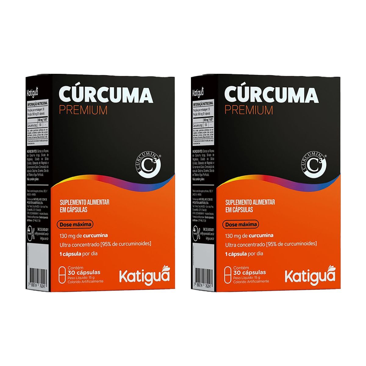 Kit 2X C�rcuma Premium - 30 C�psulas - Katigu�