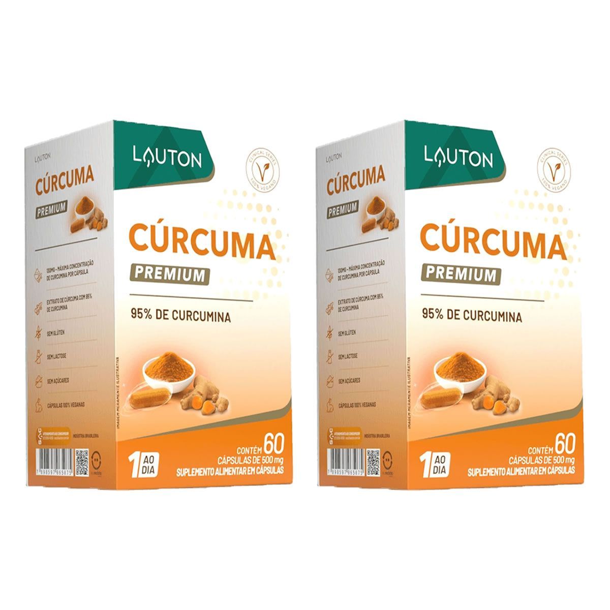 Kit 2X C�rcuma Premium - 30 C�psulas - Lauton Nutrition