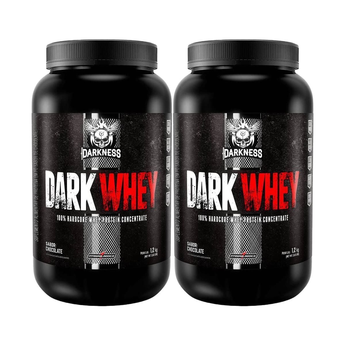 Kit 2X Dark Whey Darkness - 1.200g Chocolate - IntegralM�dica