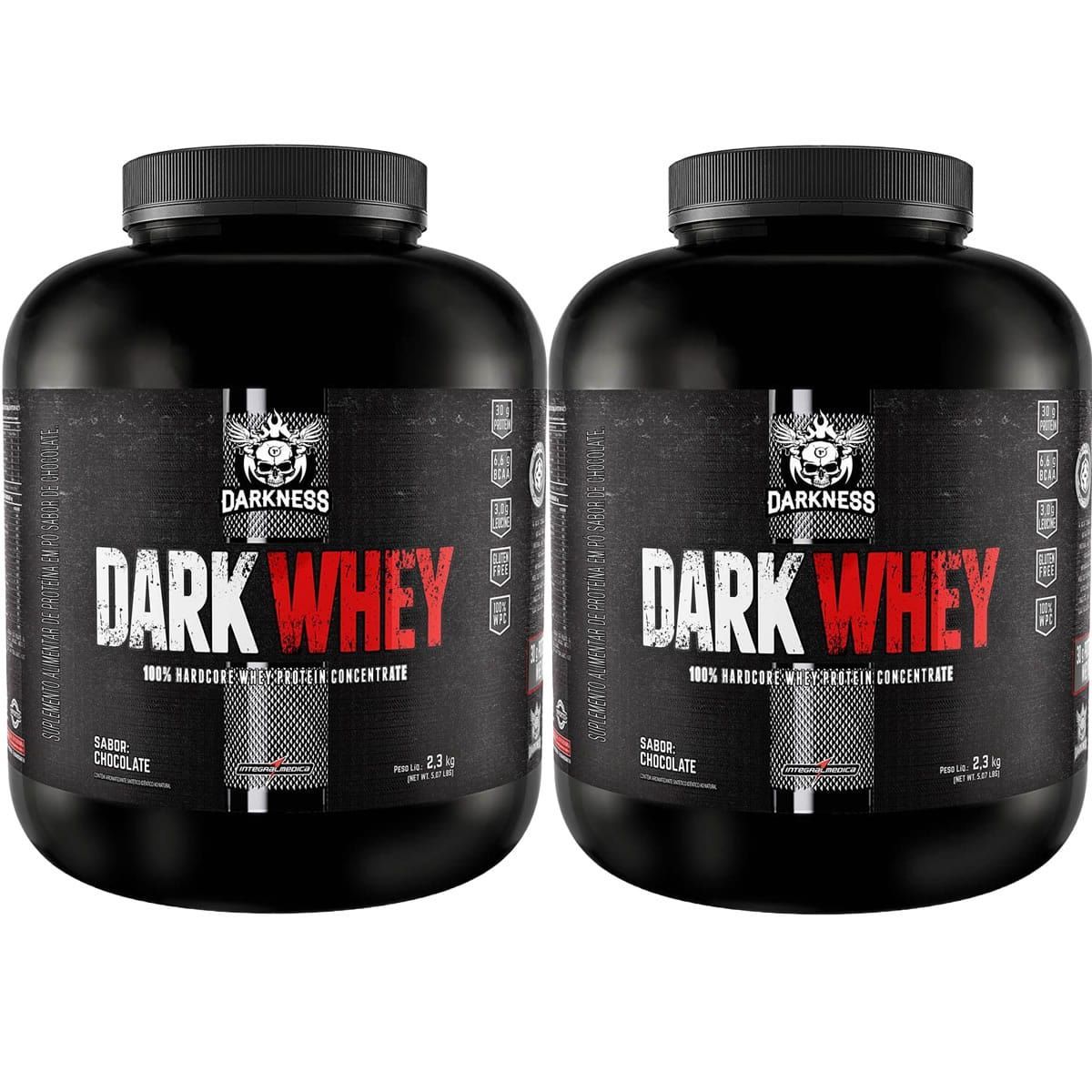 Kit 2X Dark Whey Darkness - 2.300g Chocolate - IntegralM�dica