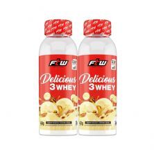 Kit 2X Delicious 3 Whey - 40g Banana Caramelizada - FTW