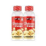 Kit 2X Delicious 3 Whey - 40g Banana Caramelizada - FTW